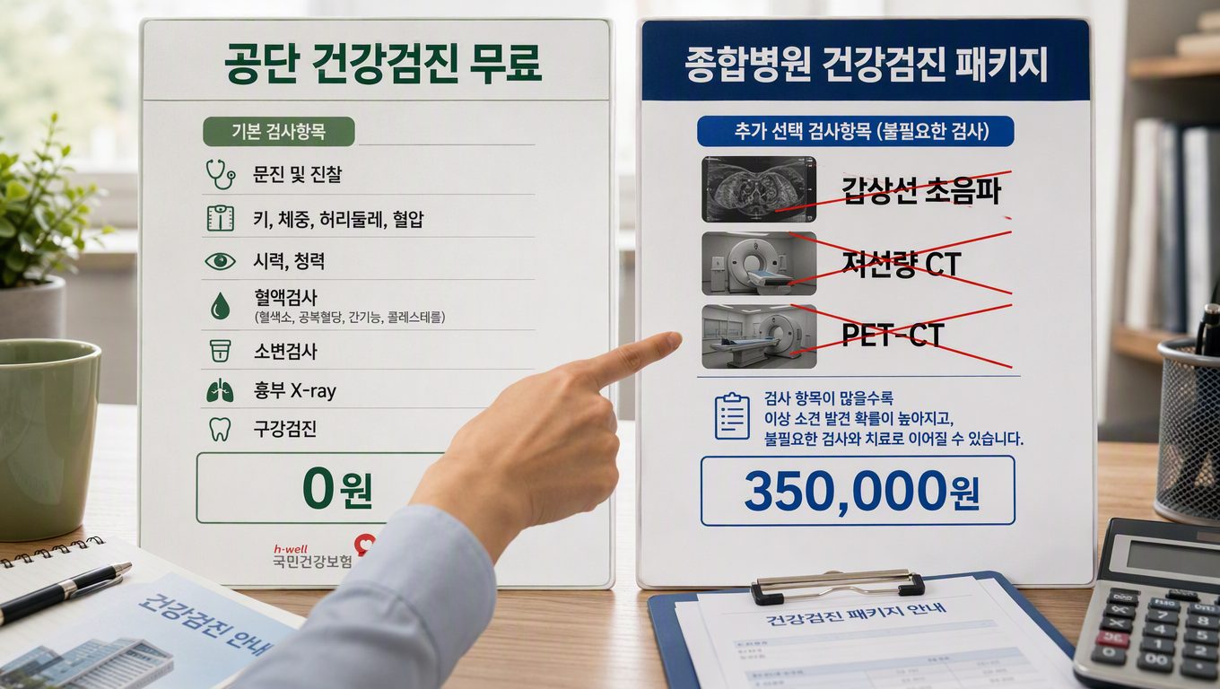건강검진 필요없는 검사를 줄이는 병원별 패키지 비교 방법
