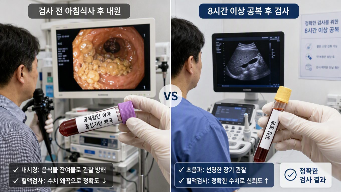 건강검진전금식 부족하면 어떤 검사가 영향을 받나요