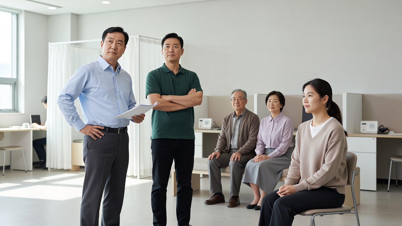건강검진 필수 대상자 기준에 해당하는 다양한 한국 성인들